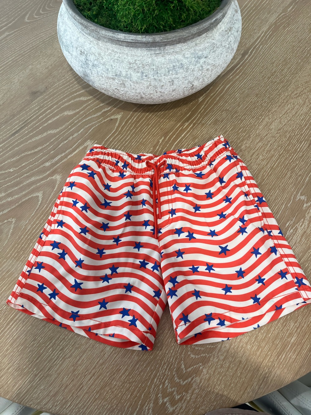 Flag / star /patriotic boys swim trunks size 8